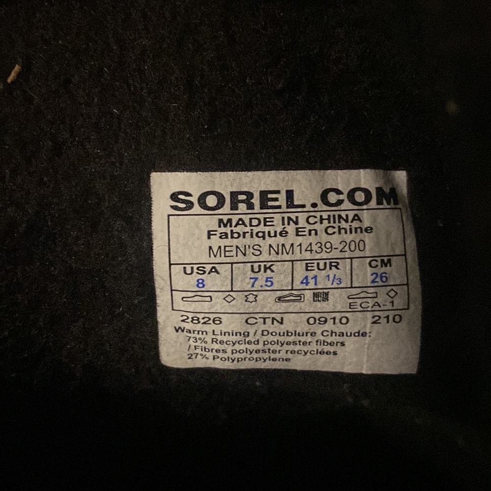 Sorel Men’s Winter Boots (Size 8) - Picture 4 of 4